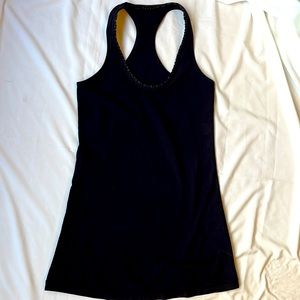 Lululemon black Cool Racerback ruffle